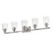 Z-Lite Bohin 5 Light Vanity, Brushed Nickel And Clear Seedy 464-5V-BN - alternate 7